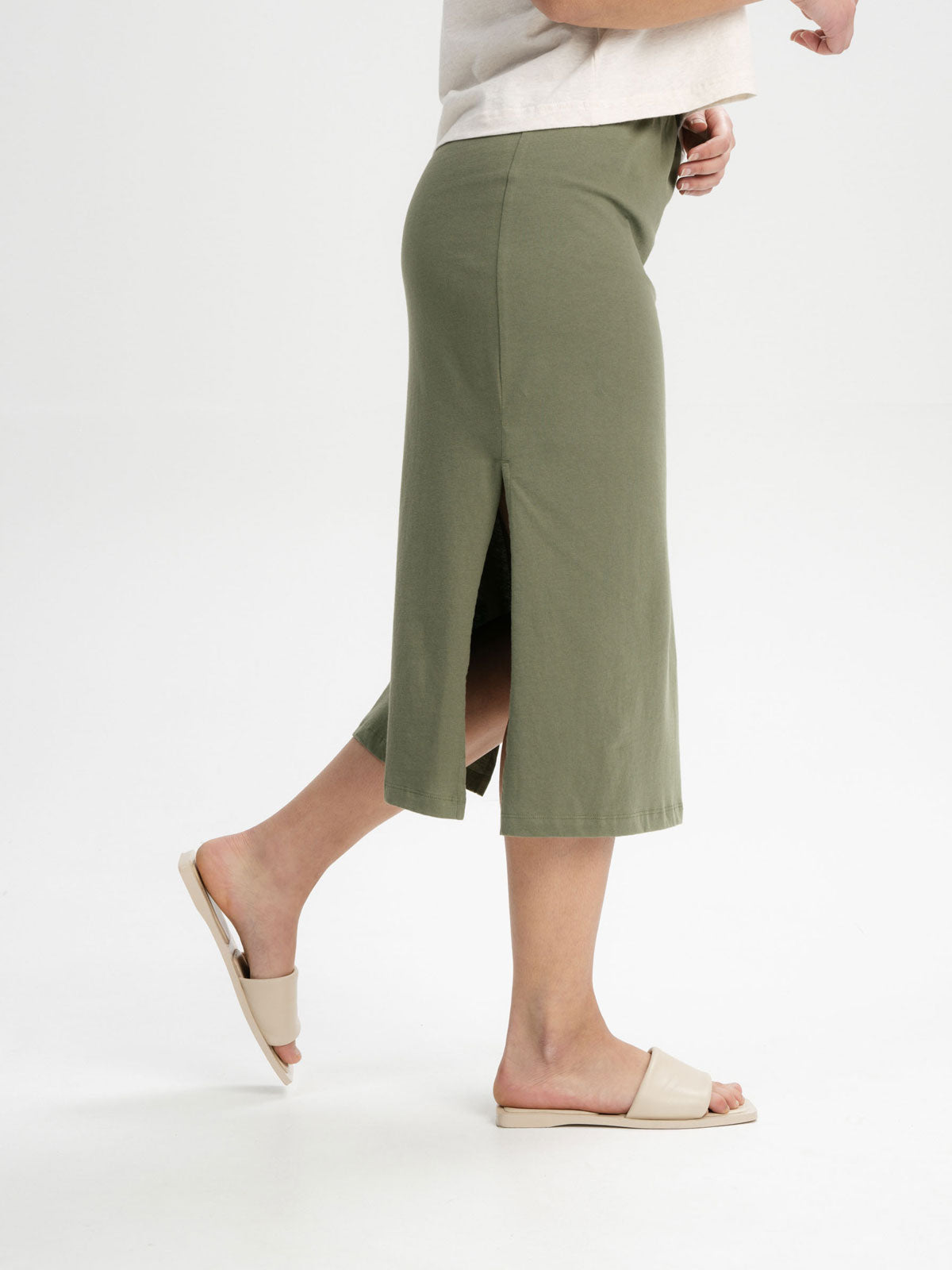 Mela Damen Bio Baumwolle Midi Rock