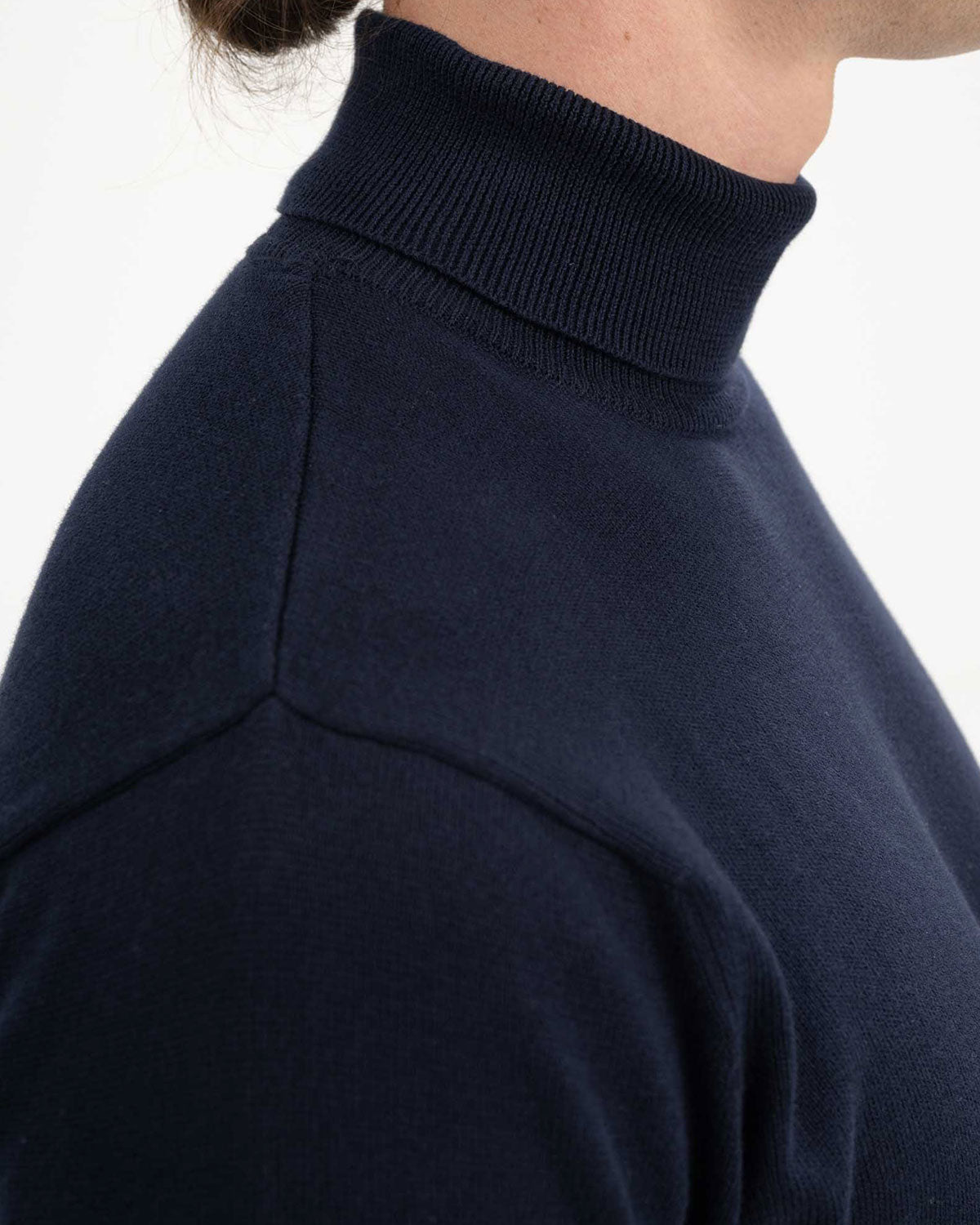 Mela Herren Feinstrick Rollkragenpullover Bio Baumwolle