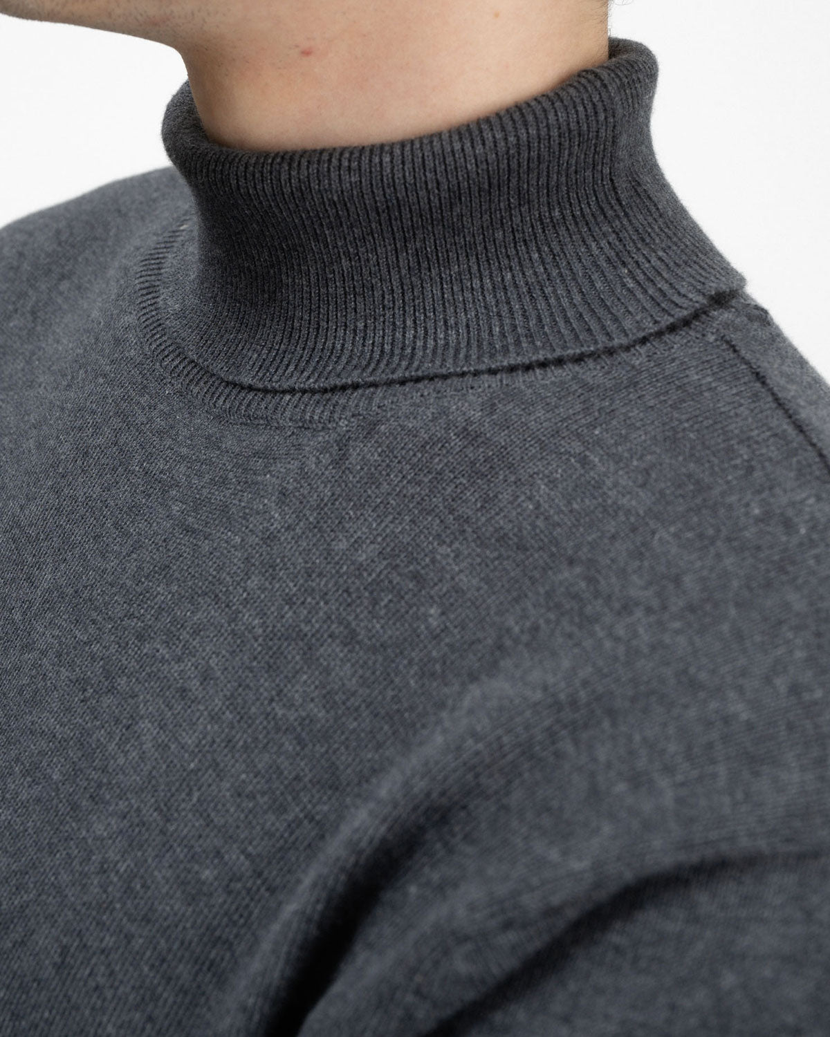 Mela Herren Feinstrick Rollkragenpullover Bio Baumwolle
