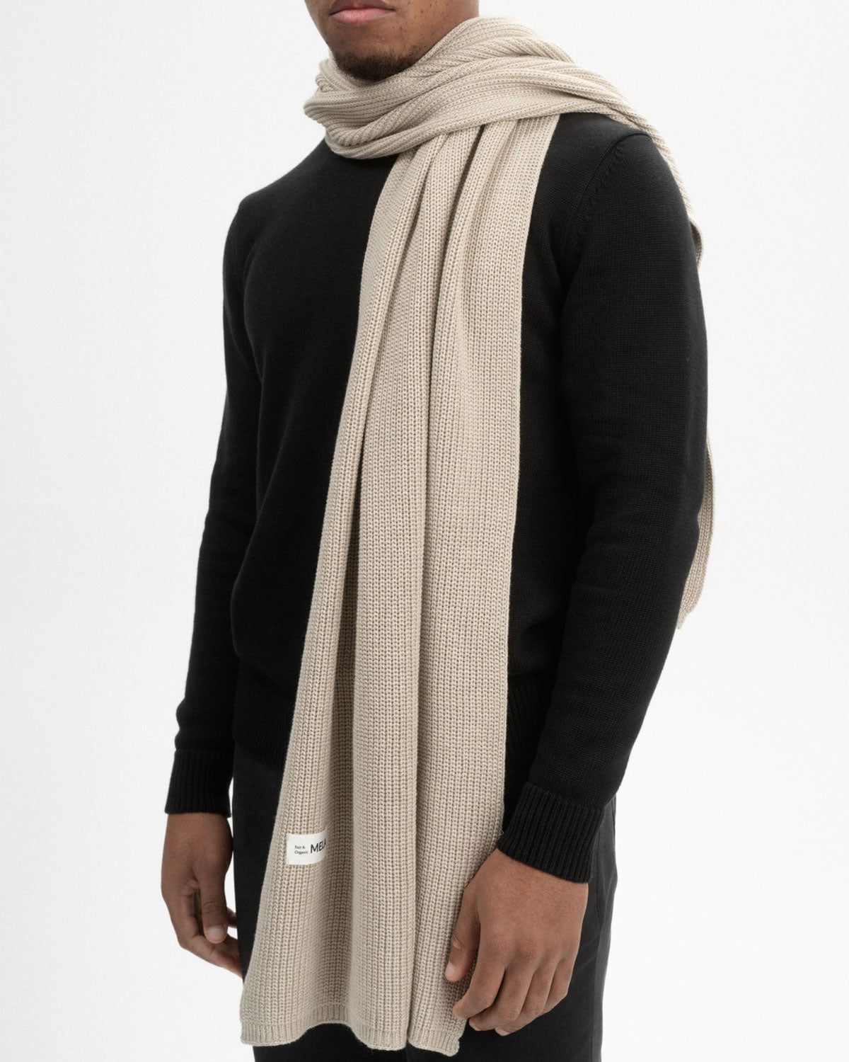 Mela Unisex Rippstrick Schal Bio Baumwolle