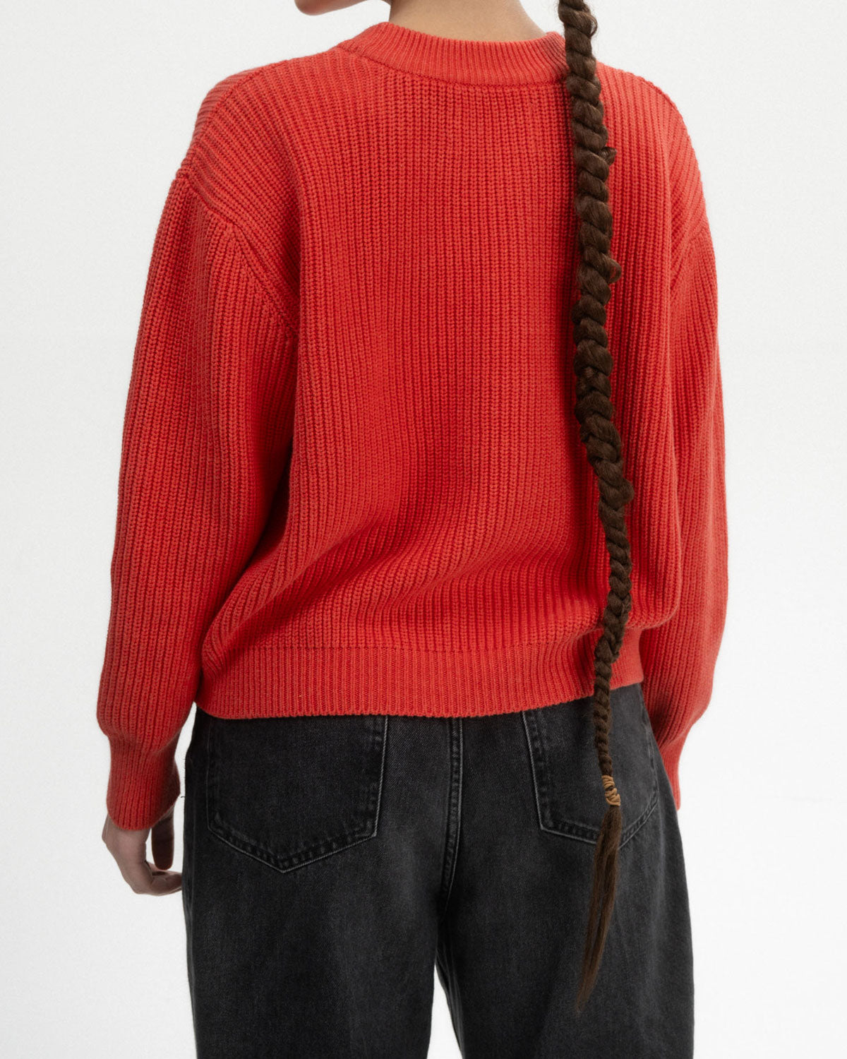 Mela Damen Rippstrick Pullover Bio Baumwolle