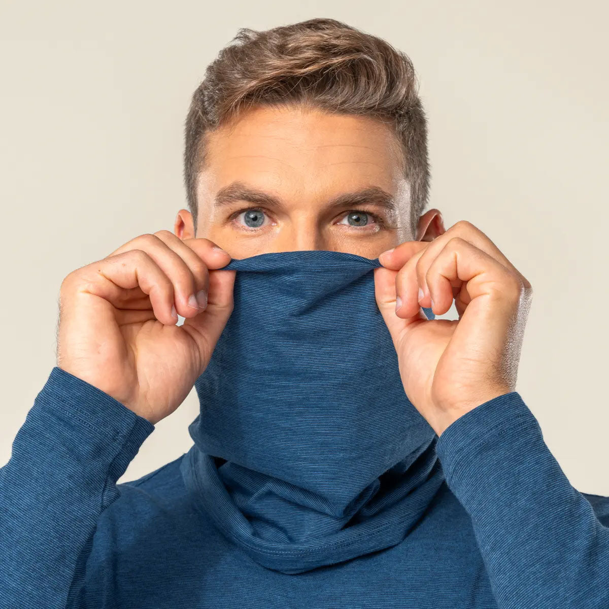 Unisex Multifunktionstuch Schurwolle (kbT) Baumwolle (Bio)