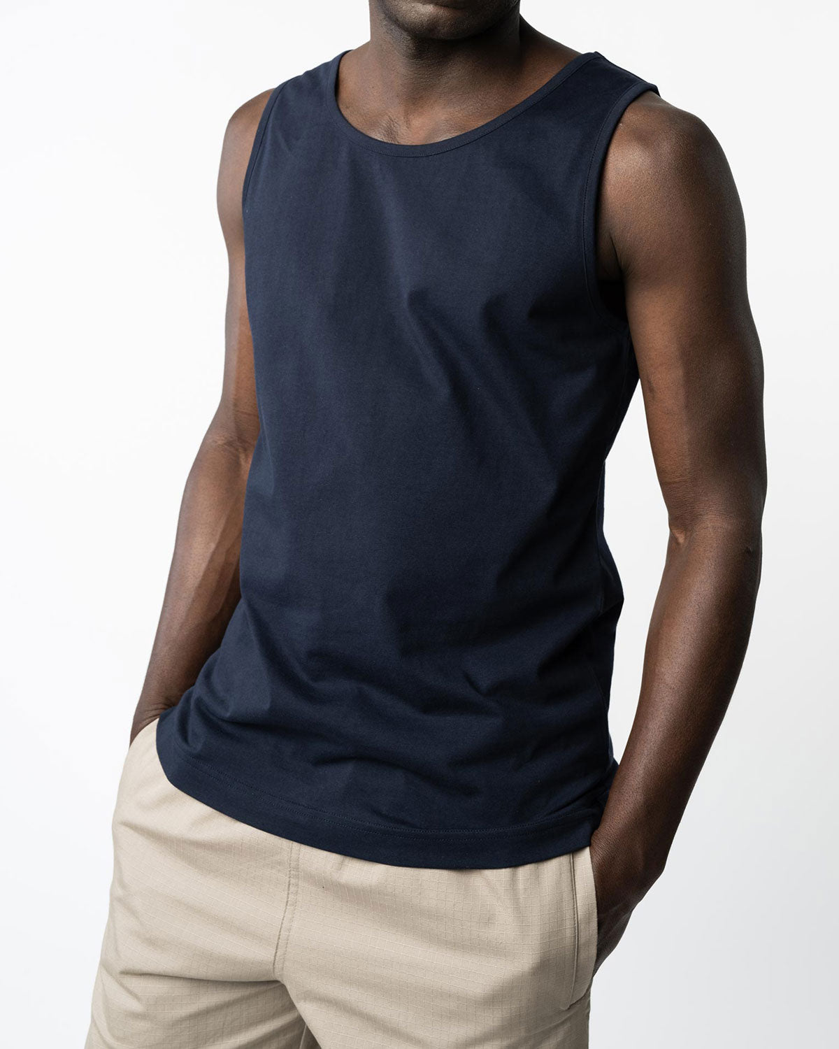 Mela Herren Tank Top Ärmellos Bio Baumwolle