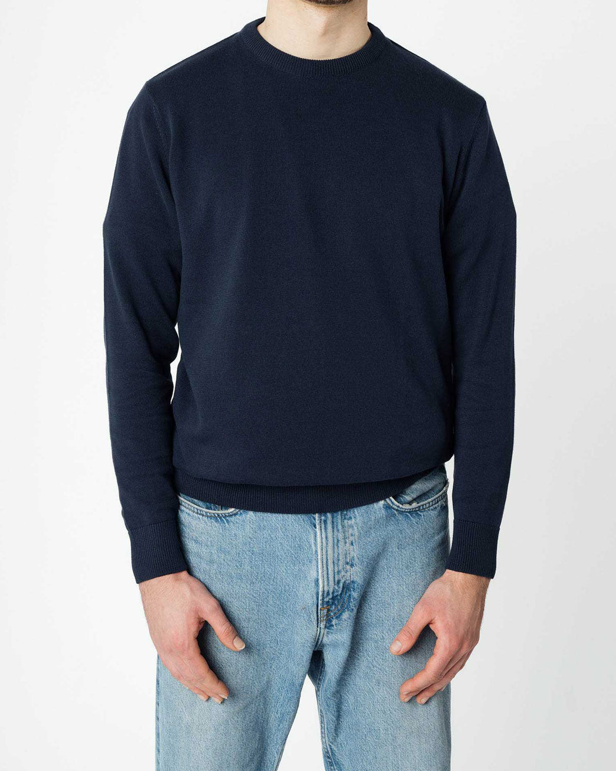 Mela Herren Bio Baumwolle Feinstrick Pullover Vegan