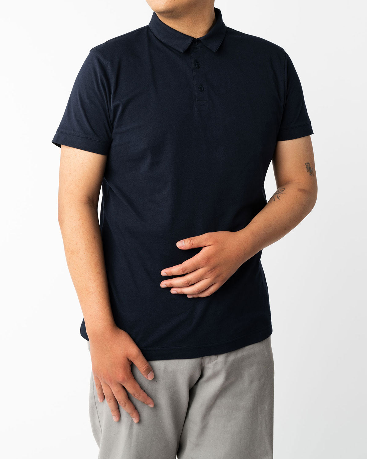 Mela Herren Poloshirt Bio Baumwolle Jersey