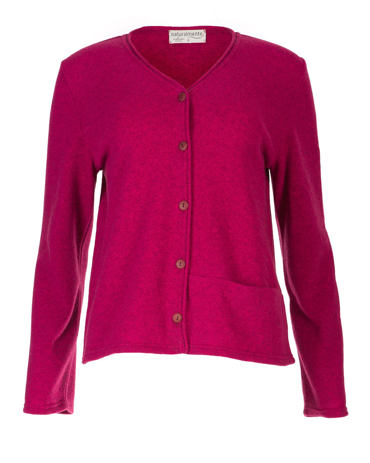 Naturalmente Feinstrick-Damenjacke Jacke Schuwolle