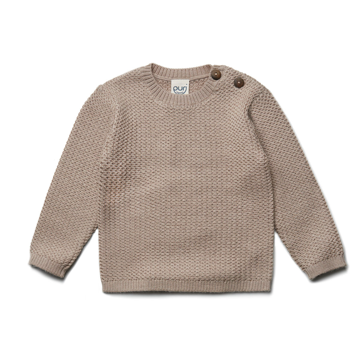 Puri Organic Kleinkinder Pullover Struktur Merinowolle
