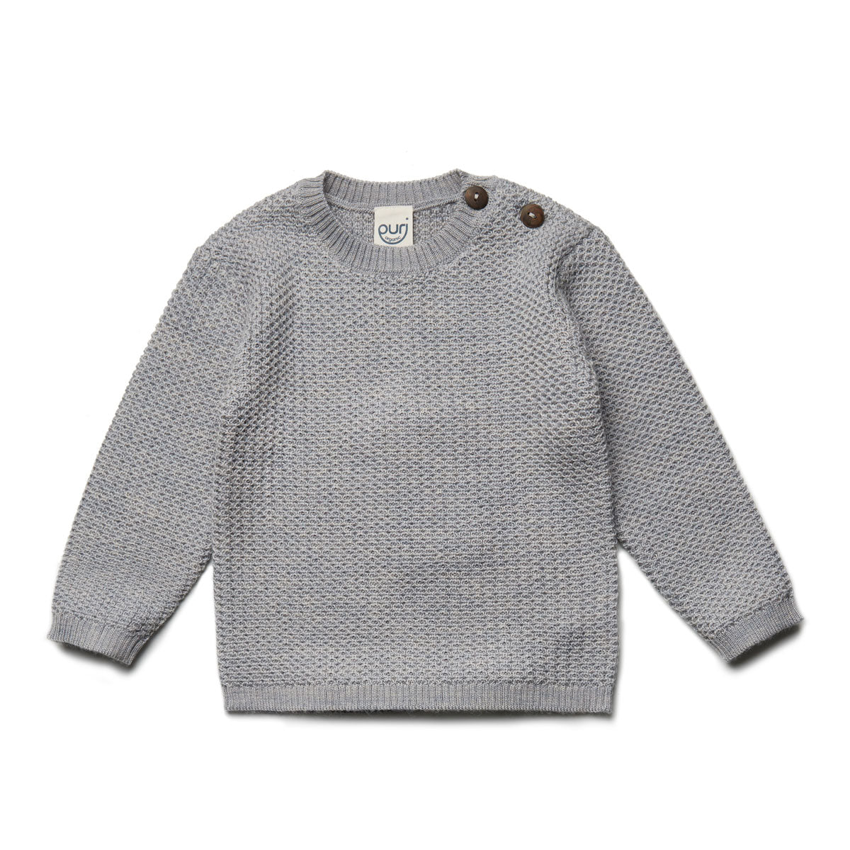 Puri Organic Kleinkinder Pullover Struktur Merinowolle