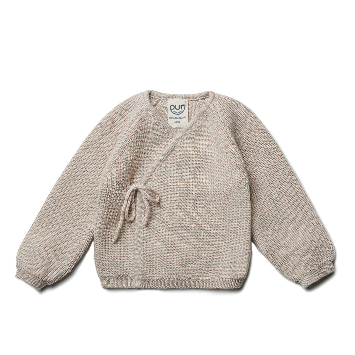 Puri Organic Baby Kimono Jacke Perlfangstrick Merinowolle