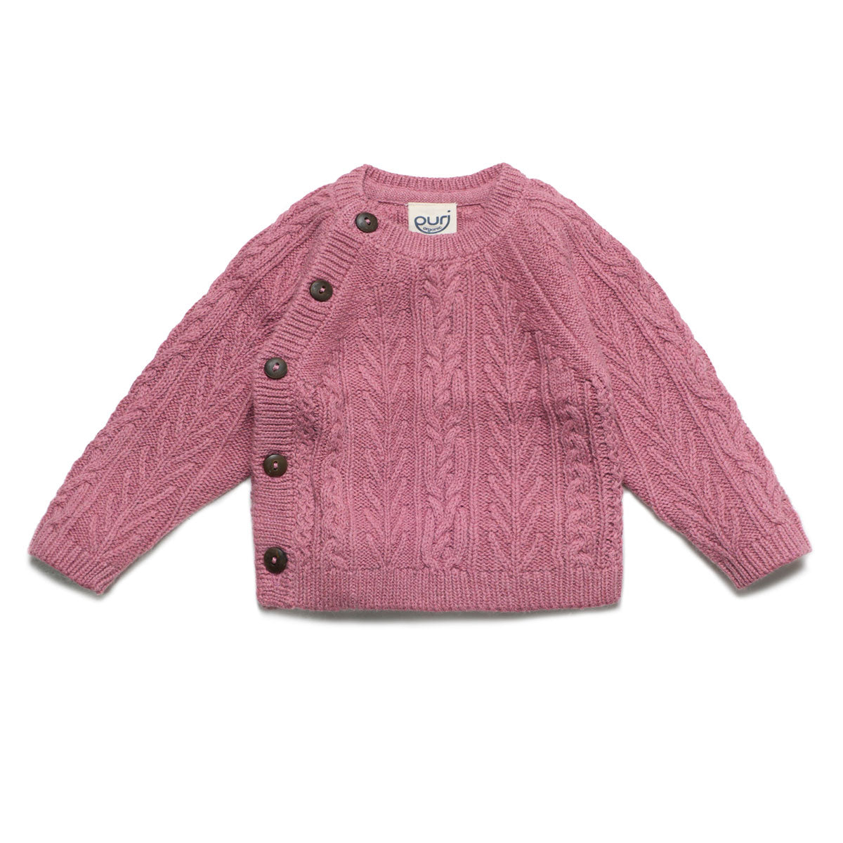 Baby Kimono Jacke Aranstrick Baumwolle (Bio) Schurwolle