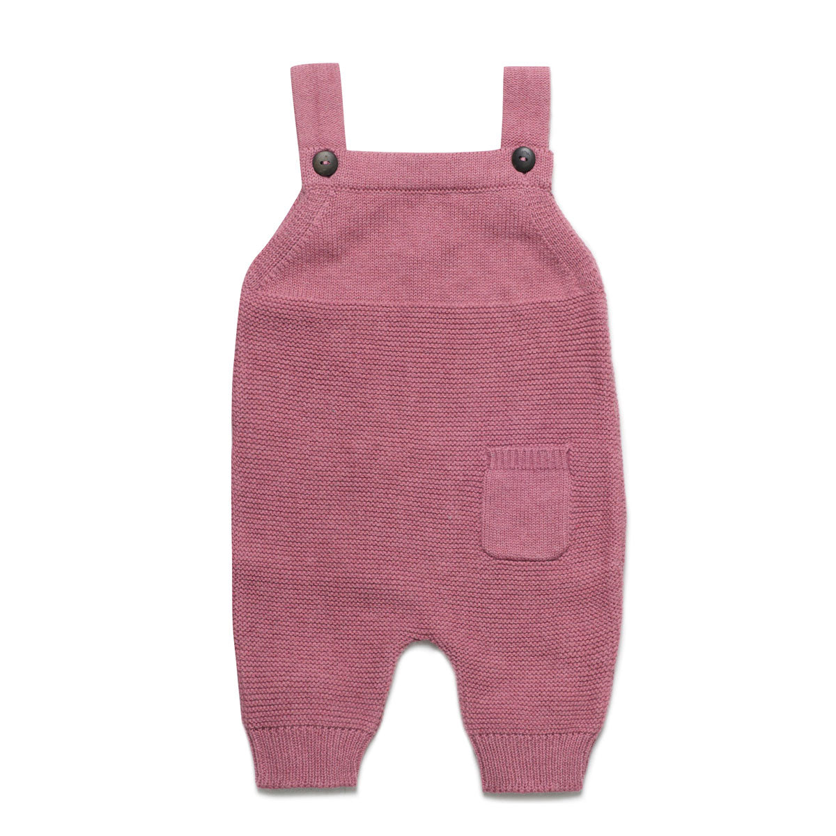 Baby Latzhose Krausstrick Baumwolle (Bio) Schurwolle