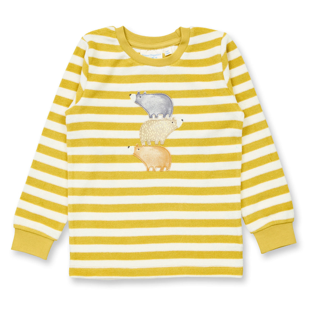 Sense Organics Kinder Frottee Schlafanzug Ringel Bio Baumwolle