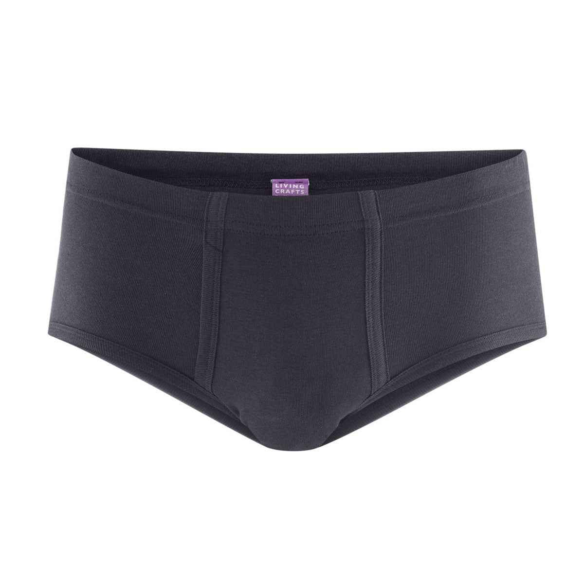 LIVING CRAFTS Herren Slip mit Eingriff Bio Baumwolle