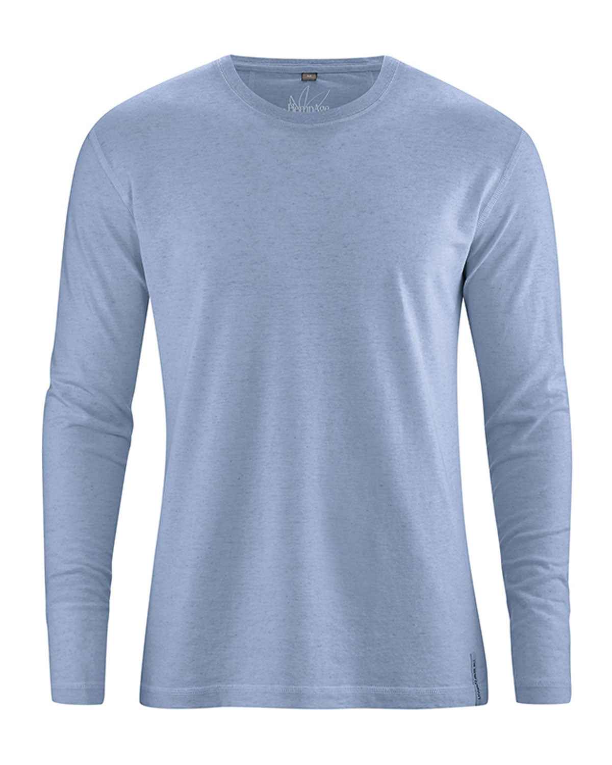 Hempage Herren Basic Shirt Hanf Bio Baumwolle