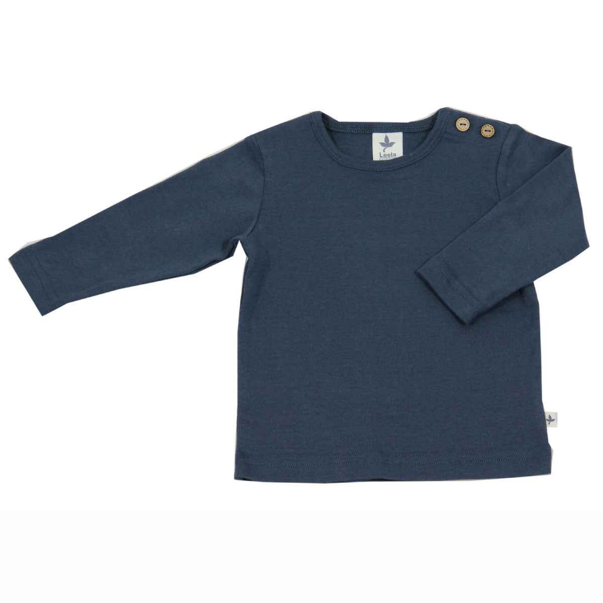 Leela Cotton Langarmshirt uni Bio Baumwolle