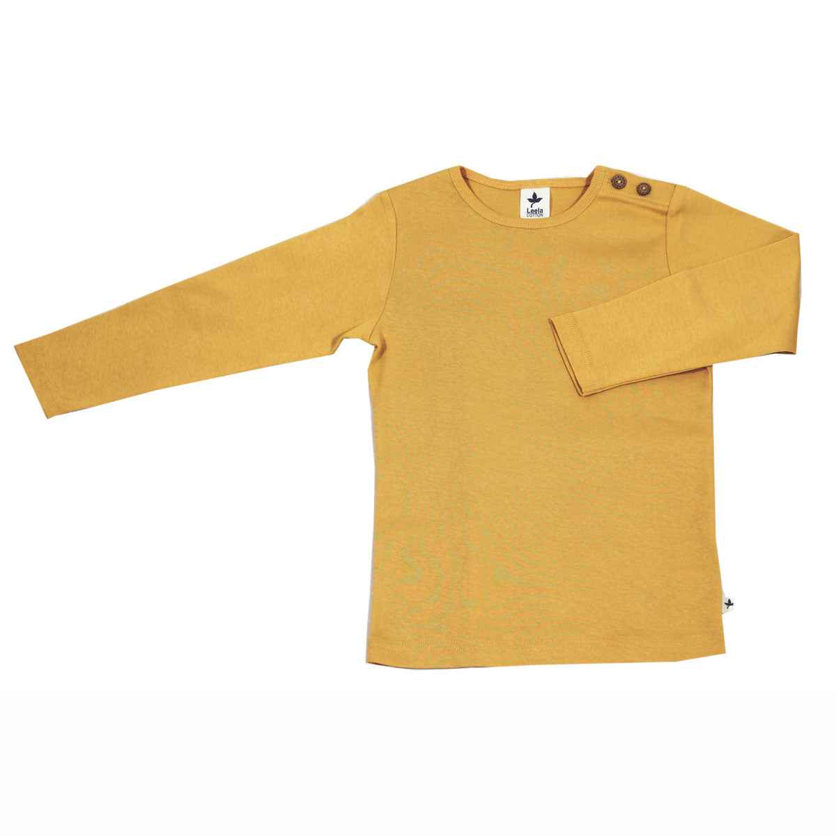 Leela Cotton Langarmshirt uni Bio Baumwolle