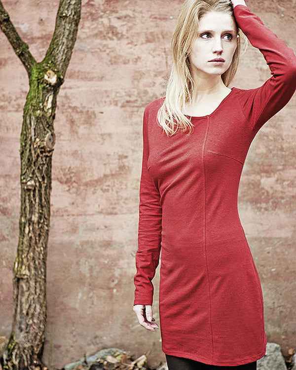 Hempage Damen Longshirt Diana Hanf Baumwolle