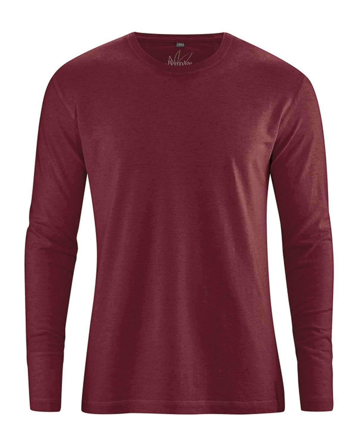 Hempage Herren Basic Shirt Hanf Bio Baumwolle