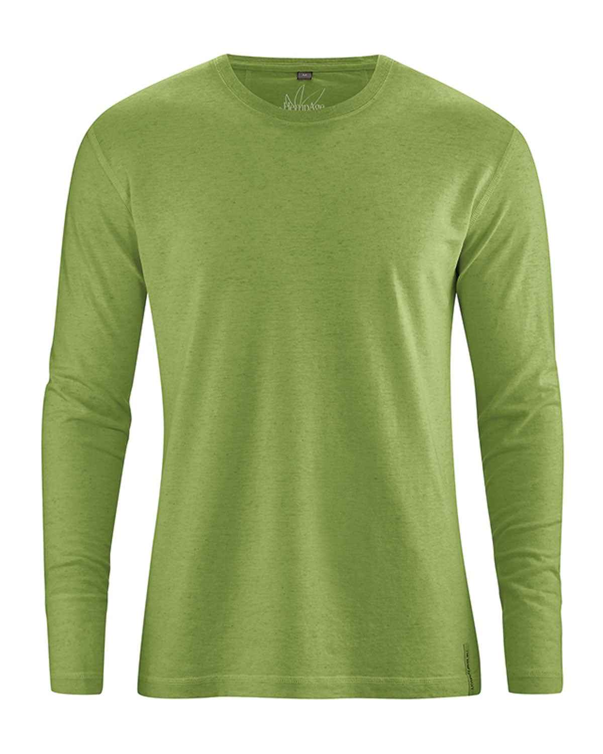 Hempage Herren Basic Shirt Hanf Bio Baumwolle