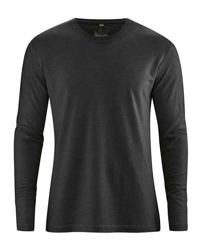 Hempage Herren Basic Shirt Hanf Bio Baumwolle
