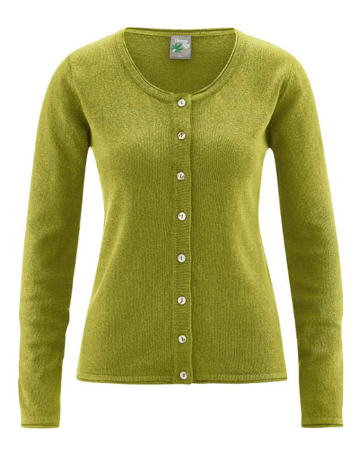 Hempage Damen Cardigan Hanf Bio Baumwolle recycelt