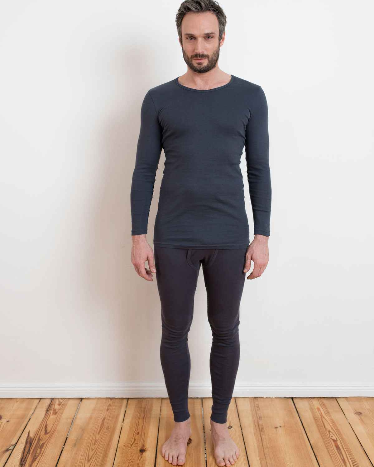 LIVING CRAFTS Herren Unterhose lang Bio Baumwolle
