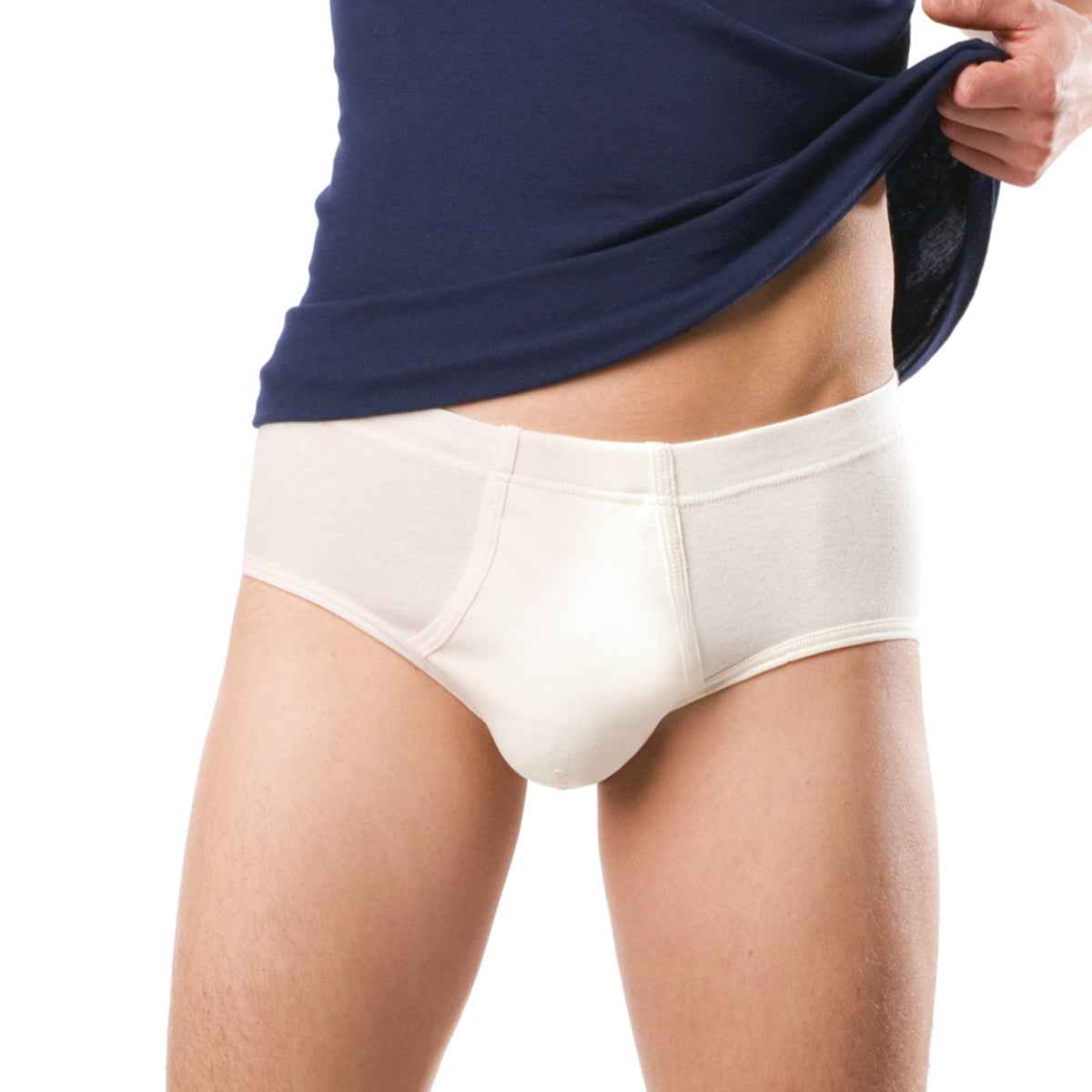 LIVING CRAFTS Herren Slip mit Eingriff Bio Baumwolle