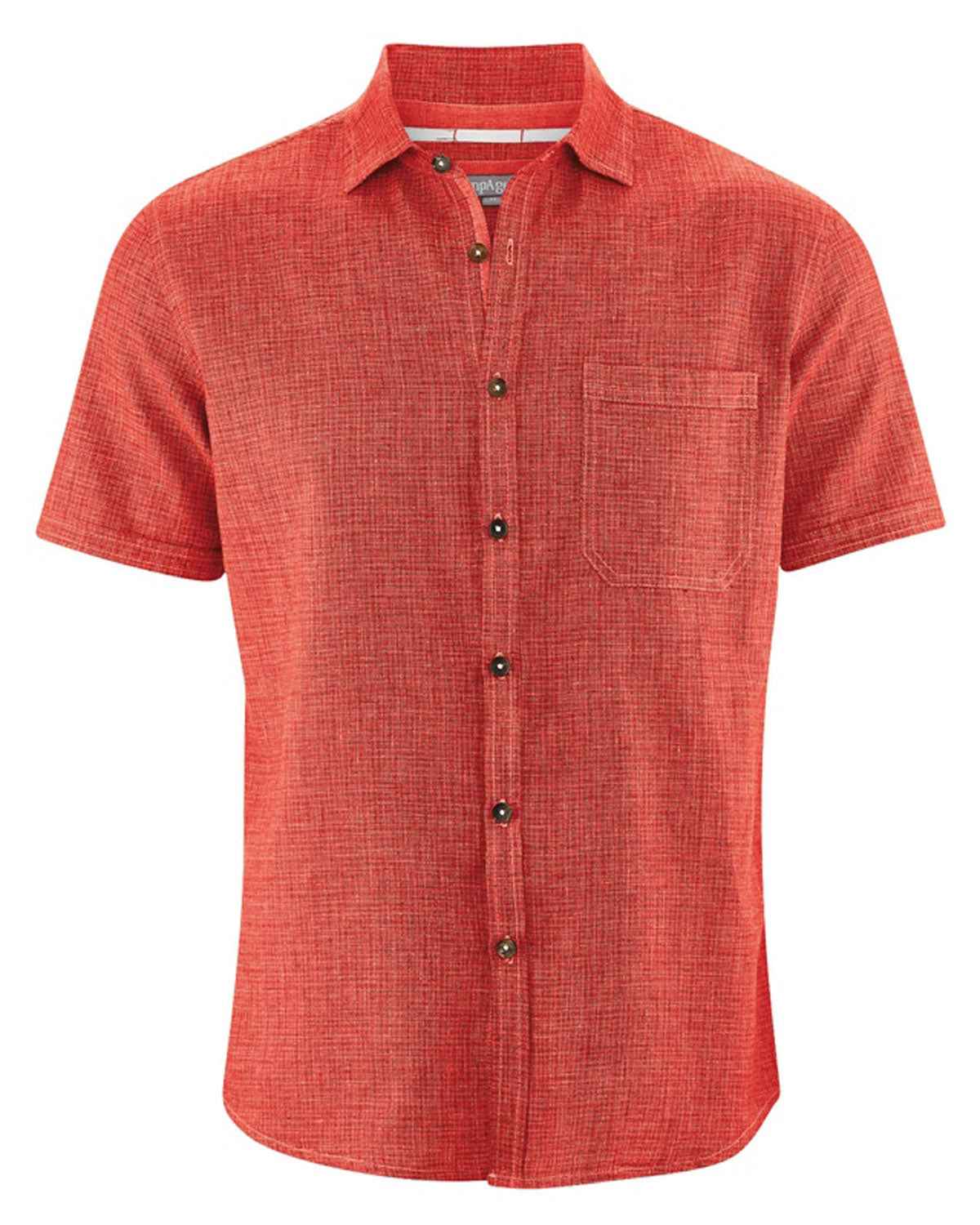 Hempage Herren Sommer Shirt Hanf Bio Baumwolle