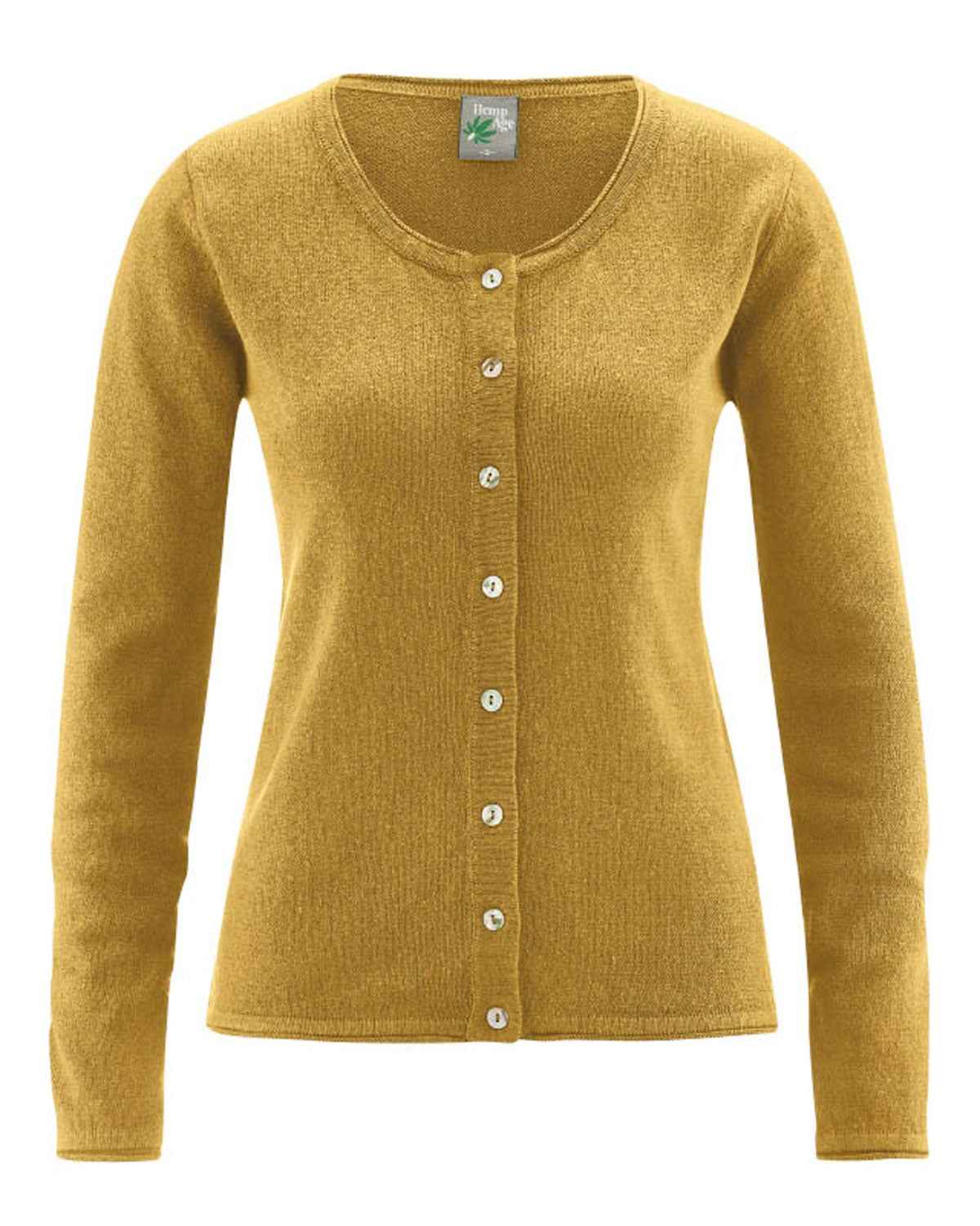 Hempage Damen Cardigan Hanf Bio Baumwolle recycelt