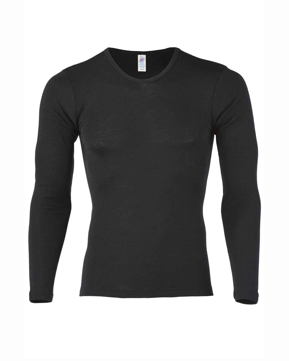 Engel Natur Herren Shirt Langarm Wolle Seide