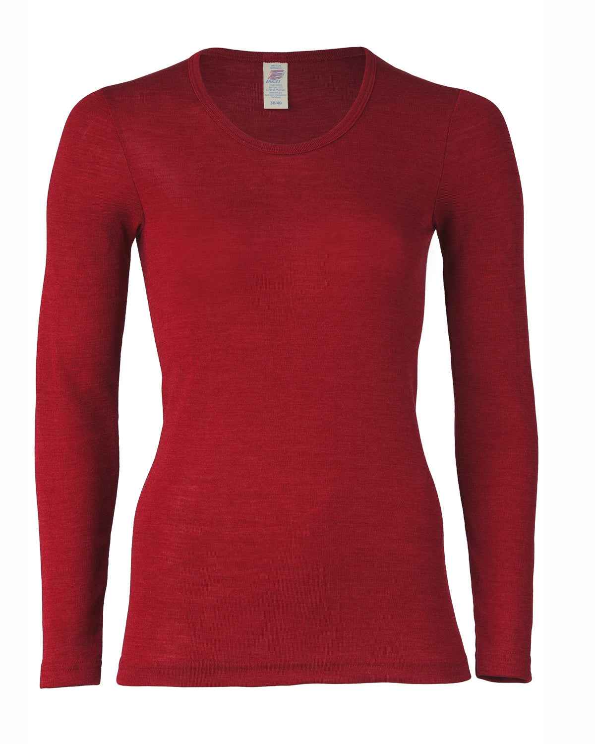 Engel Natur Damen-Shirt Langarm Wolle Seide