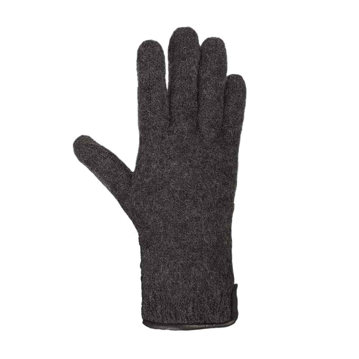 Schurwoll-Fingerhandschuhe leicht gewalkt