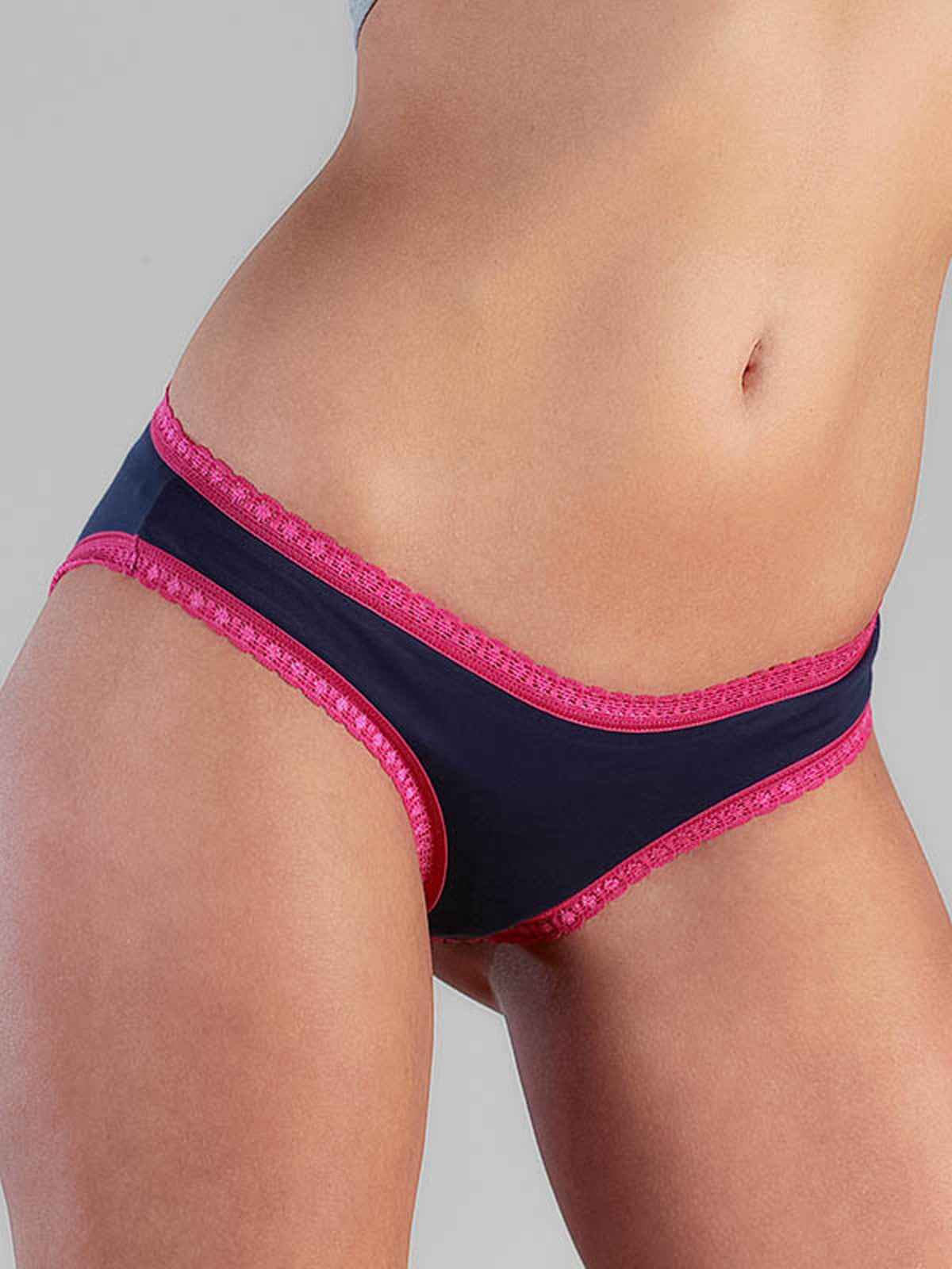 Albero Natur Damen Slip mit Spitze Bio Baumwolle Elasthan