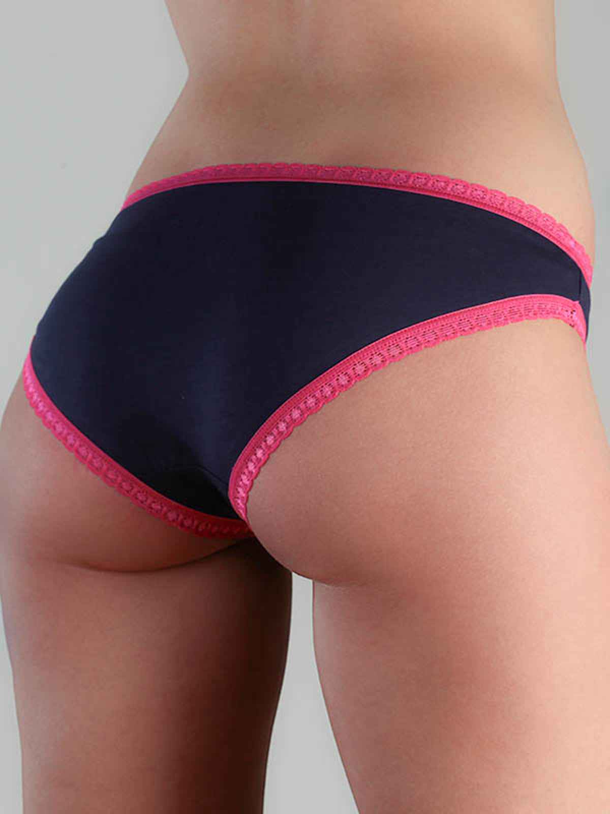 Albero Natur Damen Slip mit Spitze Bio Baumwolle Elasthan