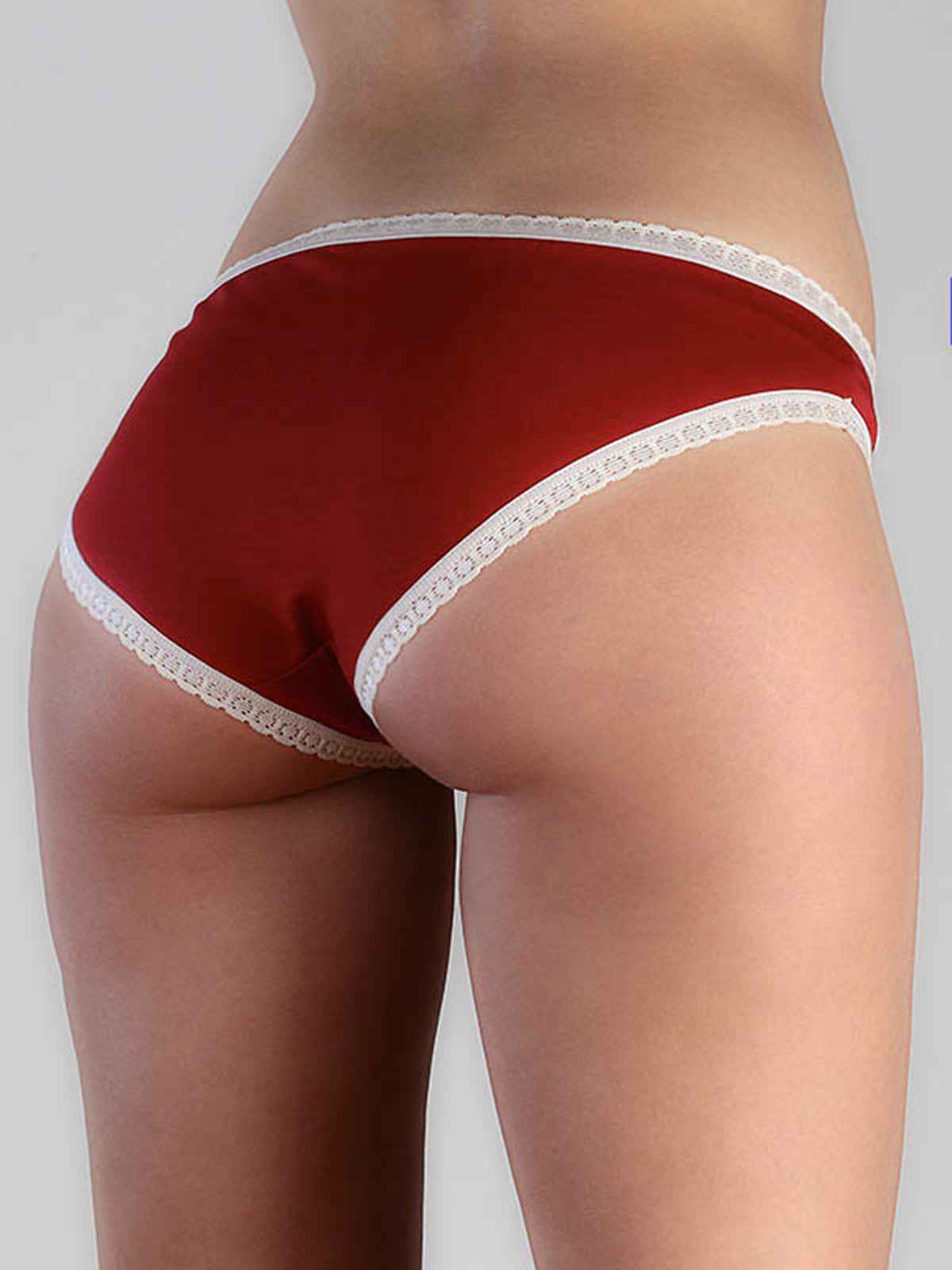 Albero Natur Damen Slip mit Spitze Bio Baumwolle Elasthan