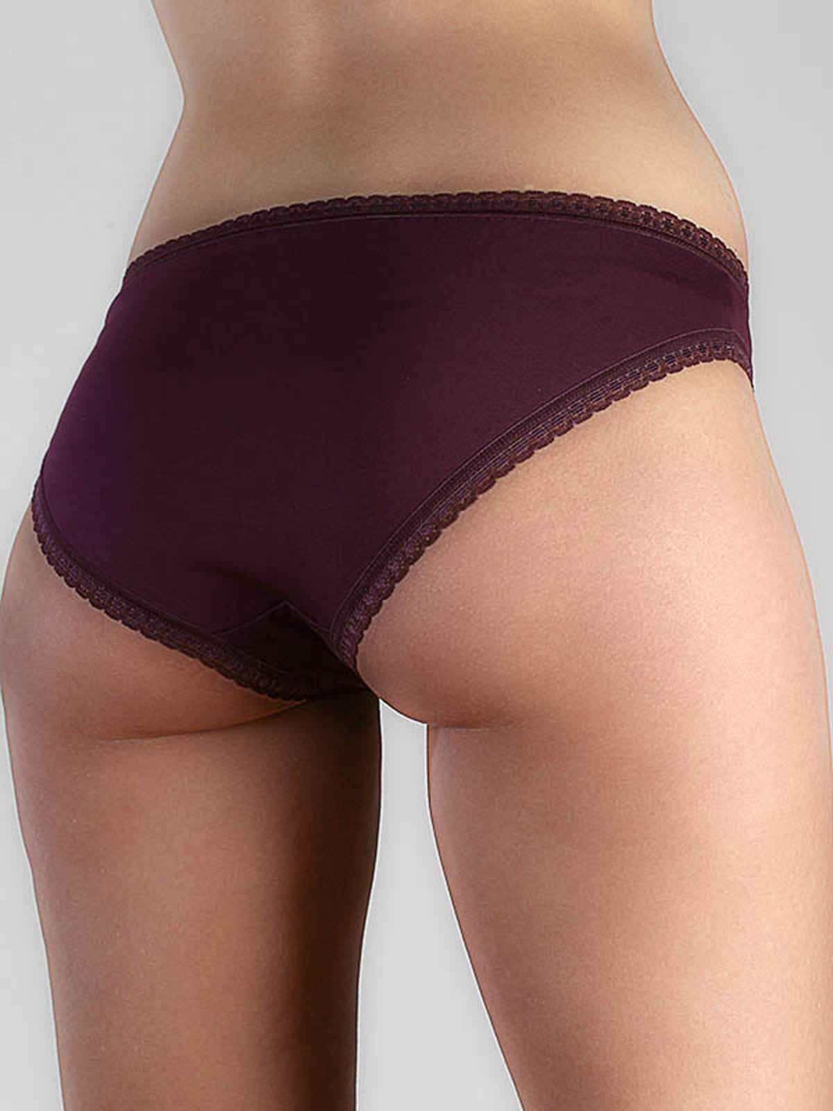 Albero Natur Damen Slip mit Spitze Bio Baumwolle Elasthan