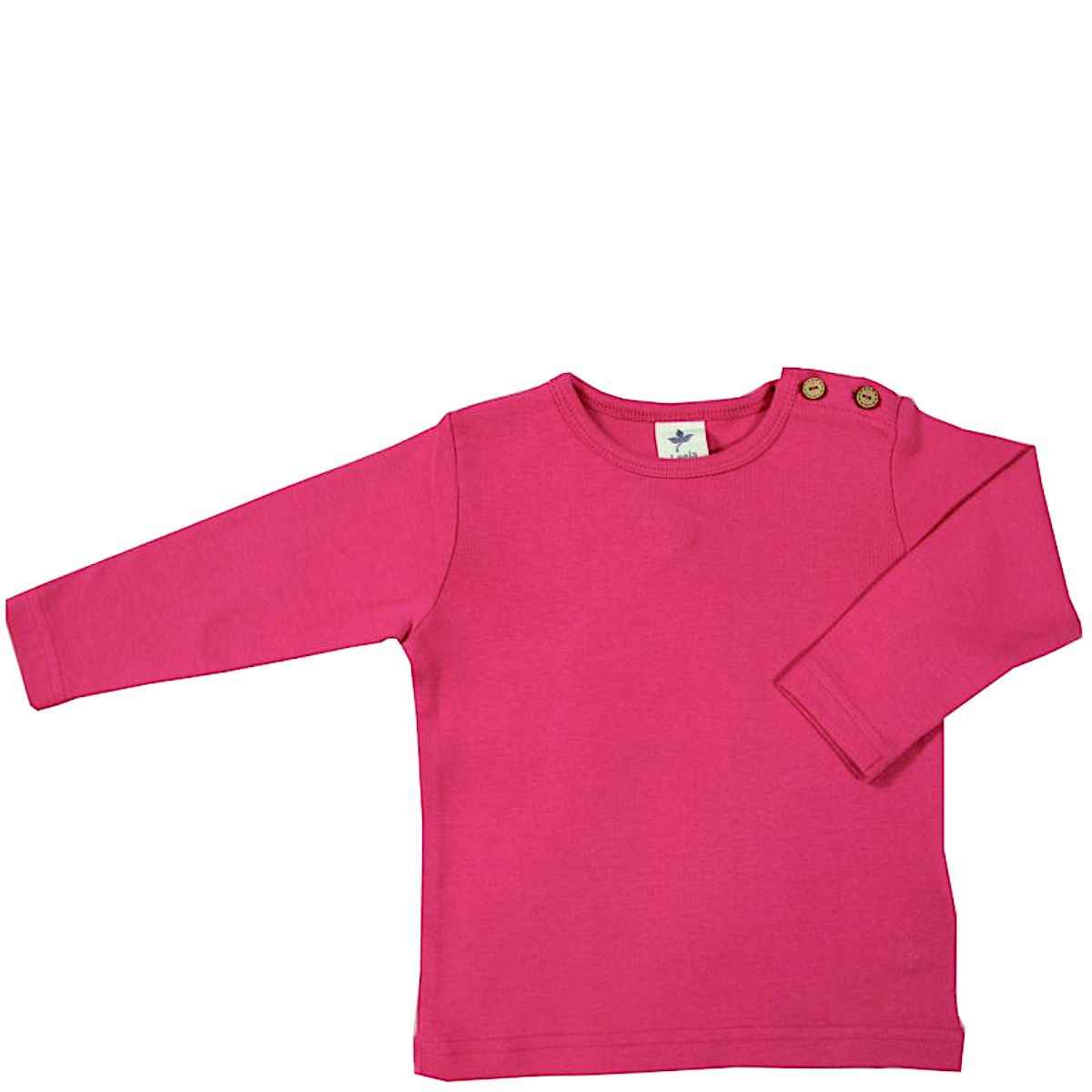 Leela Cotton Langarmshirt uni Bio Baumwolle