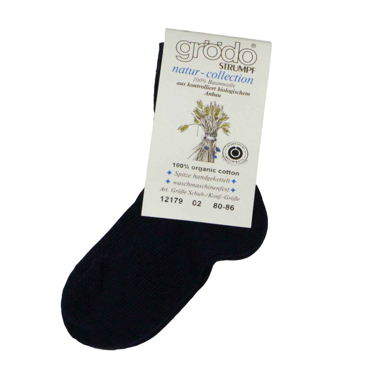Gestrickte Baby Socken reiner Baumwolle (Bio)