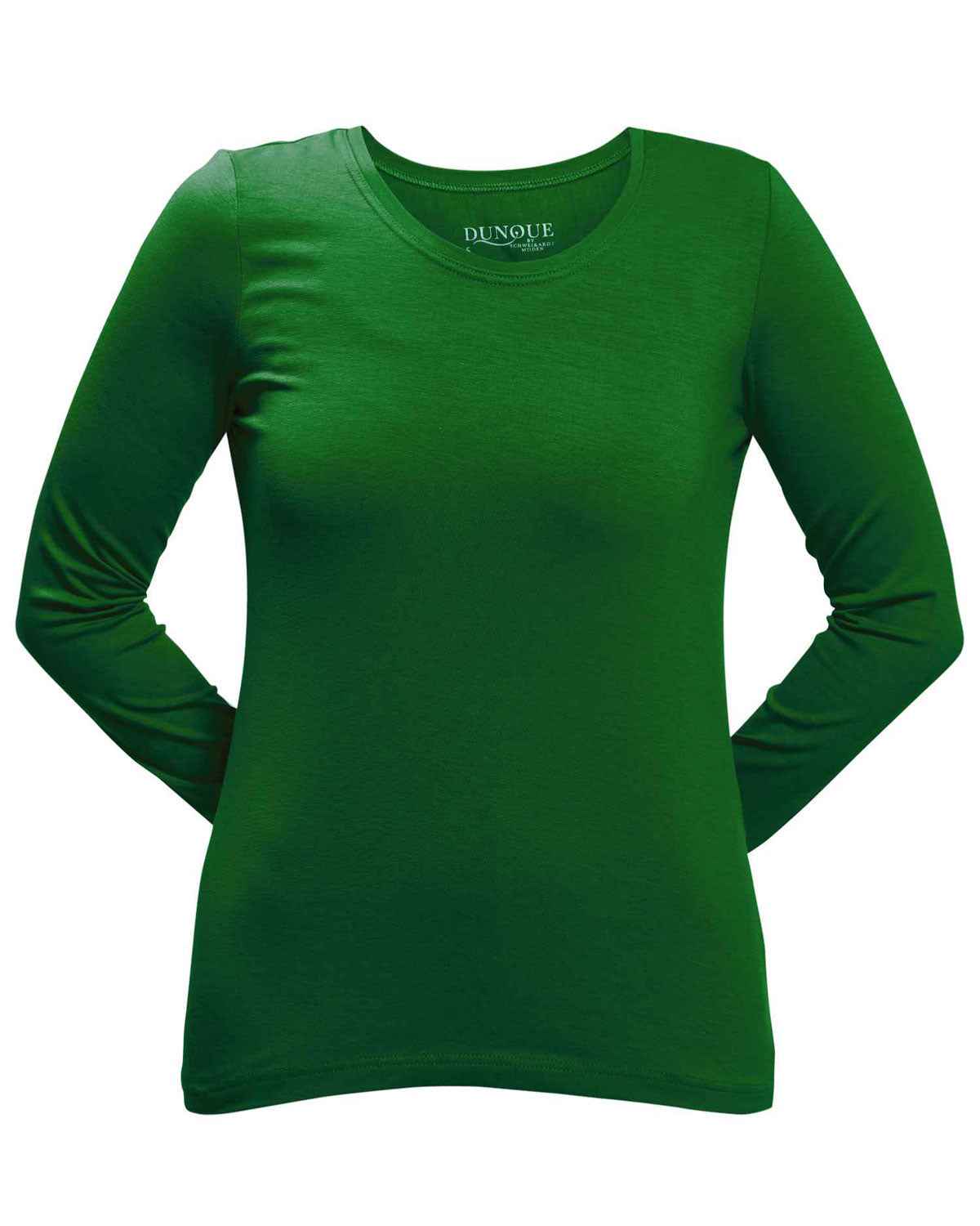 Dunque Damen Shirt Langarm Bio Baumwolle Elasthan