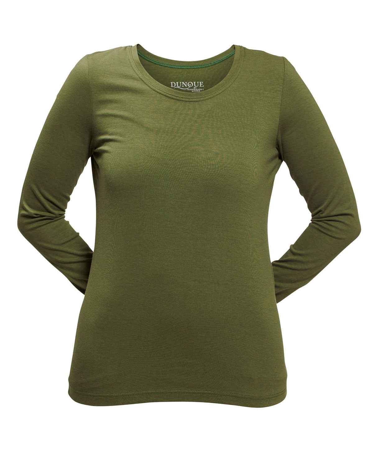 Dunque Damen Shirt Langarm Bio Baumwolle Elasthan