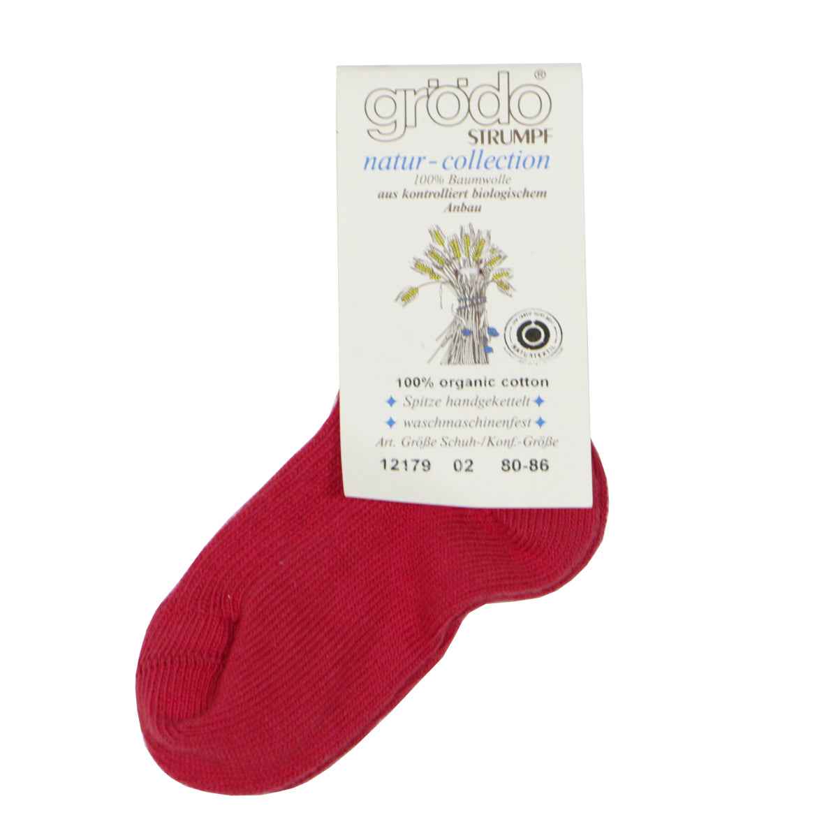 Gestrickte Baby Socken reiner Baumwolle (Bio)