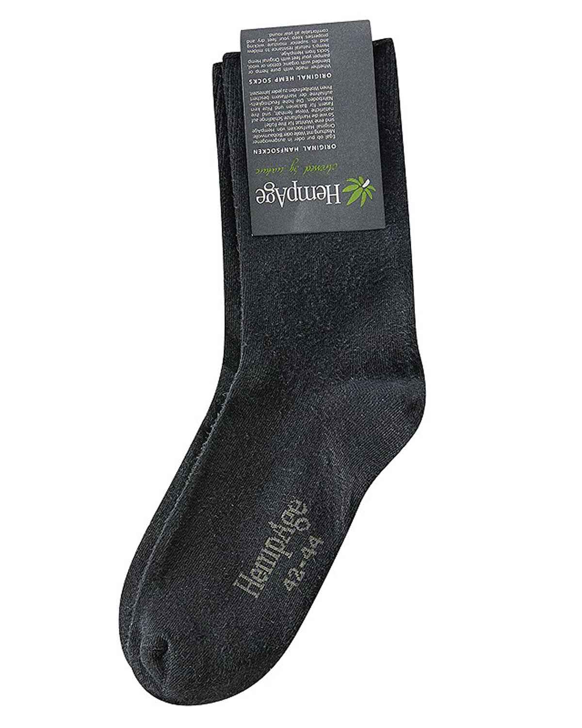 Hempage Unisex Klassische Socke Baumwolle Hanf Elasthan