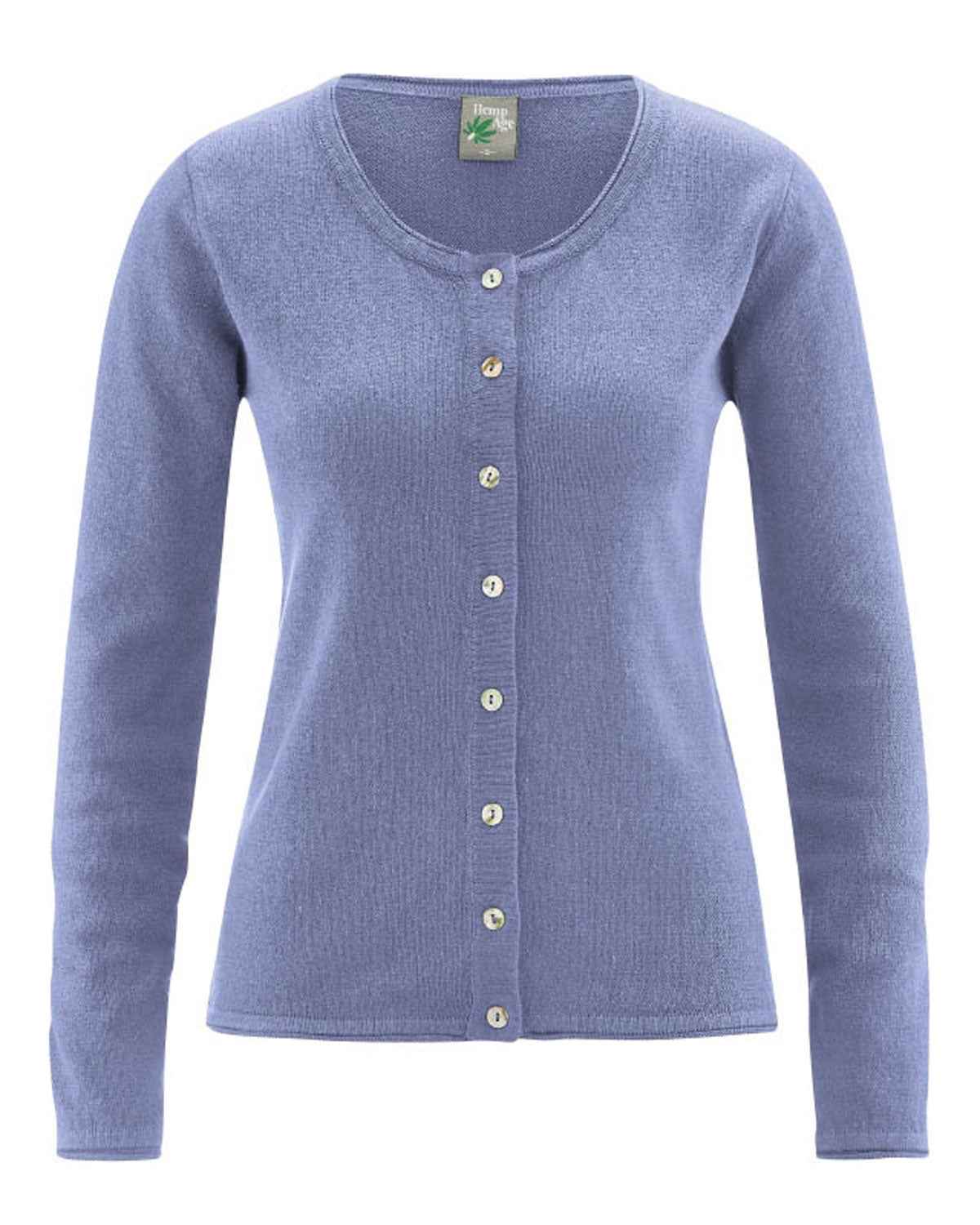 Hempage Damen Cardigan Hanf Bio Baumwolle recycelt