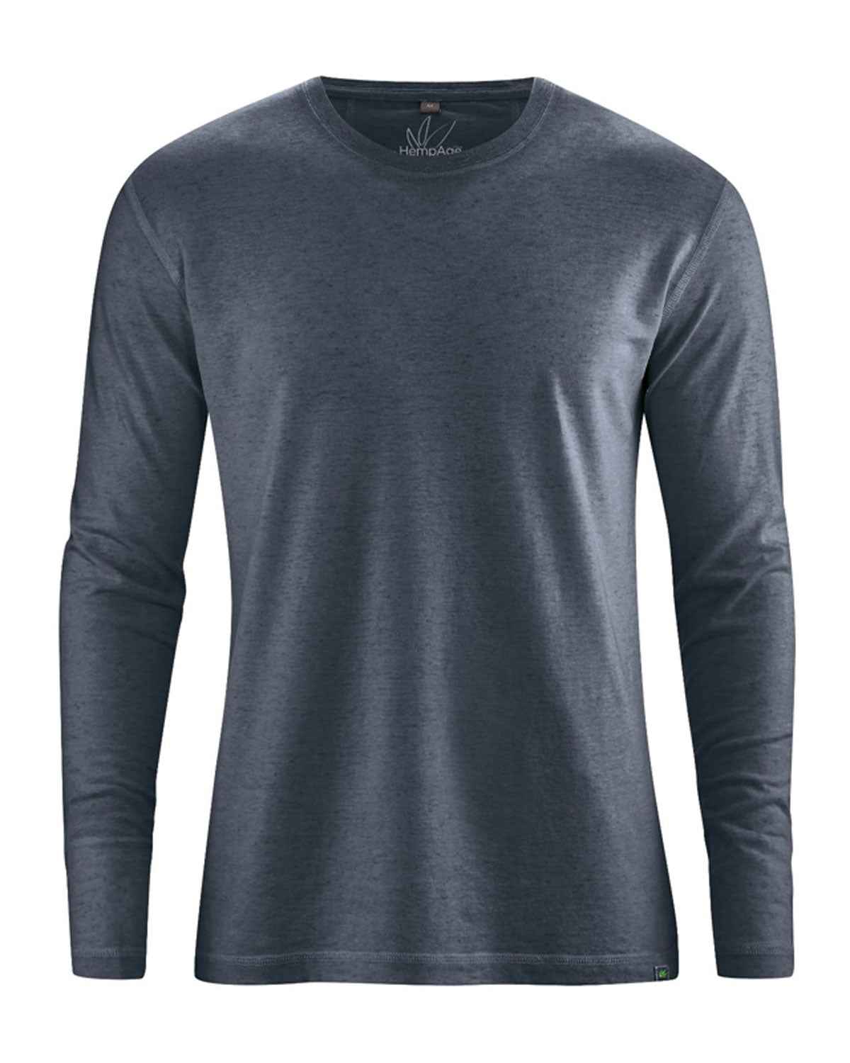 Hempage Herren Basic Shirt Hanf Bio Baumwolle