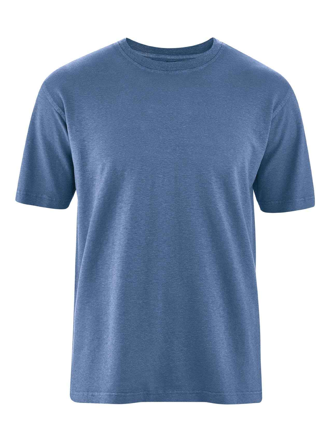 Hempage Herren T-Shirt Basic Hanf Bio Baumwolle