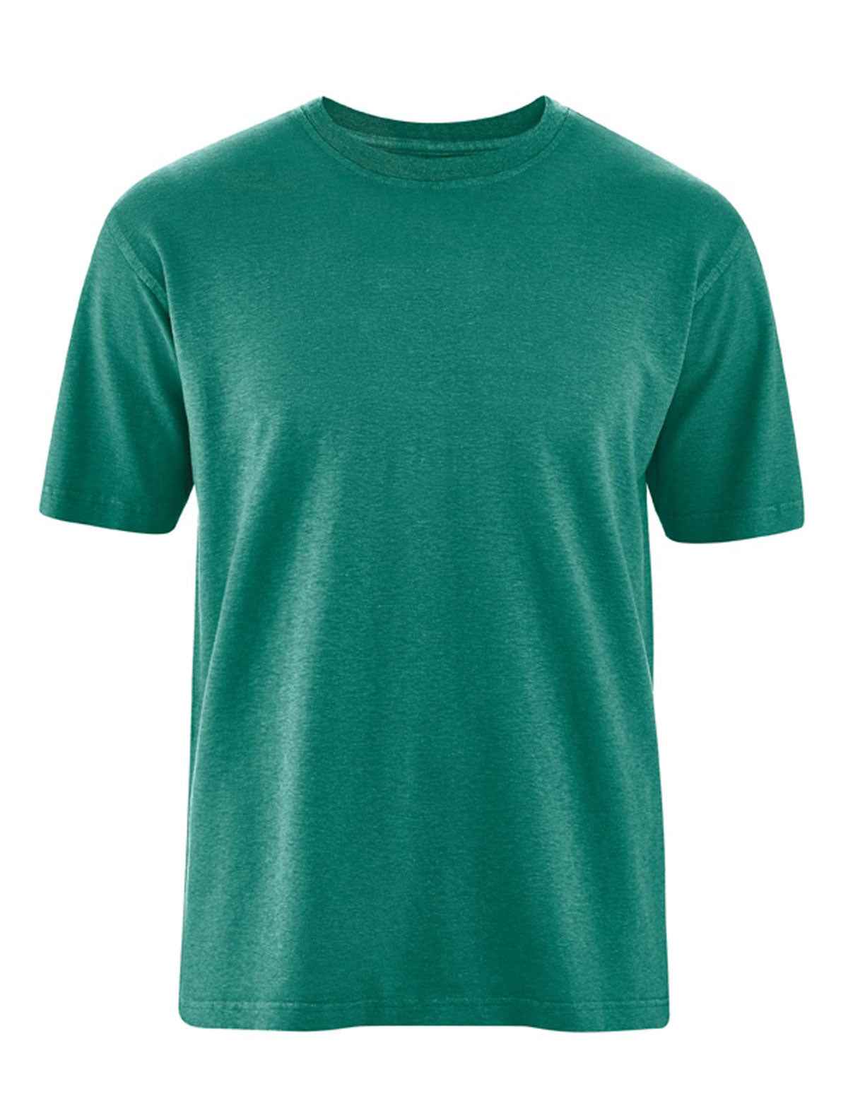Hempage Herren T-Shirt Basic Hanf Bio Baumwolle