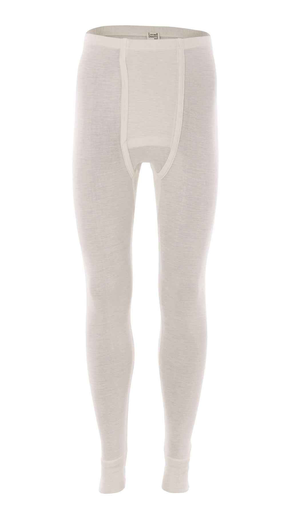 Living Crafts Herren Unterhose Lang Wolle Seide