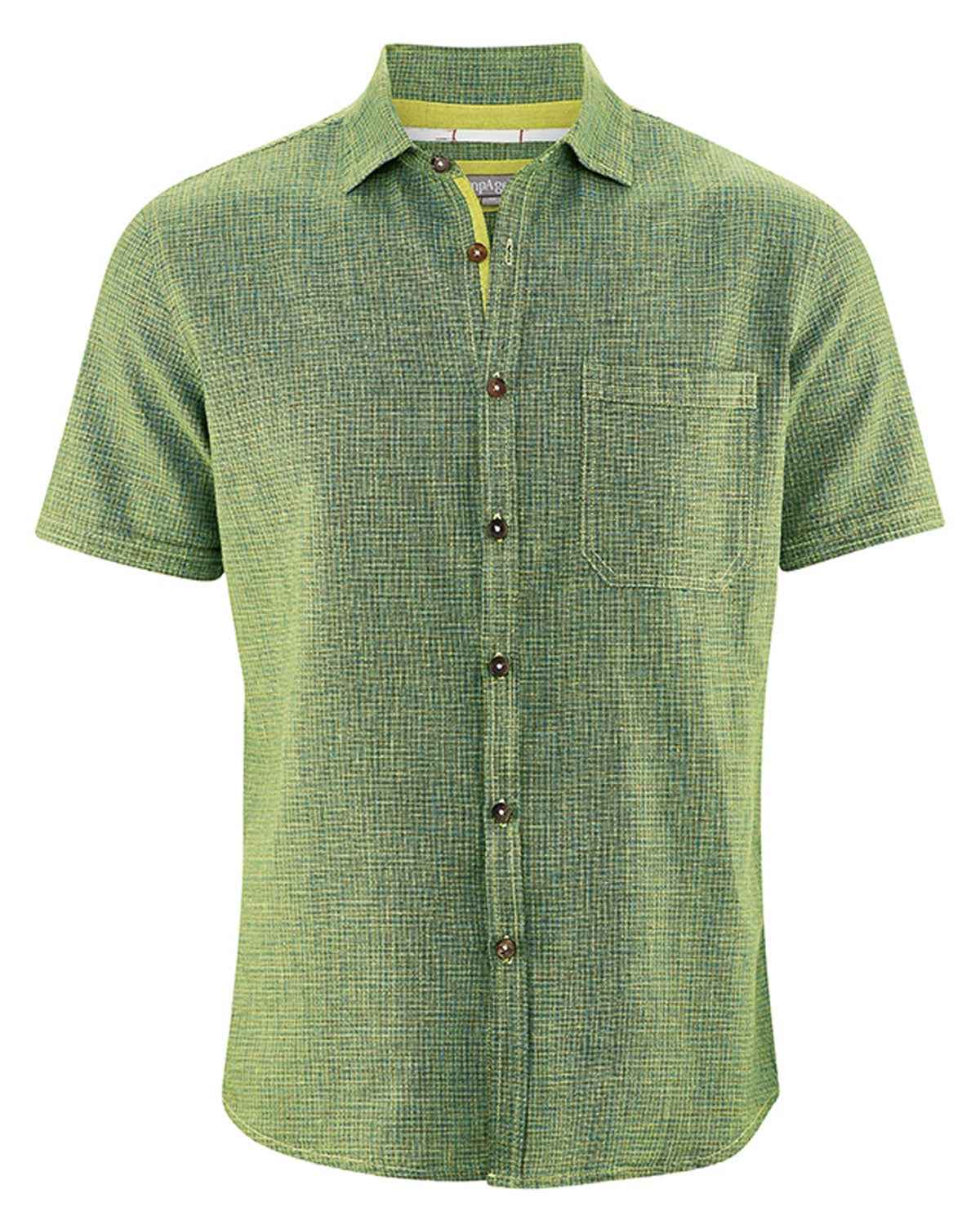Hempage Herren Sommer Shirt Hanf Bio Baumwolle
