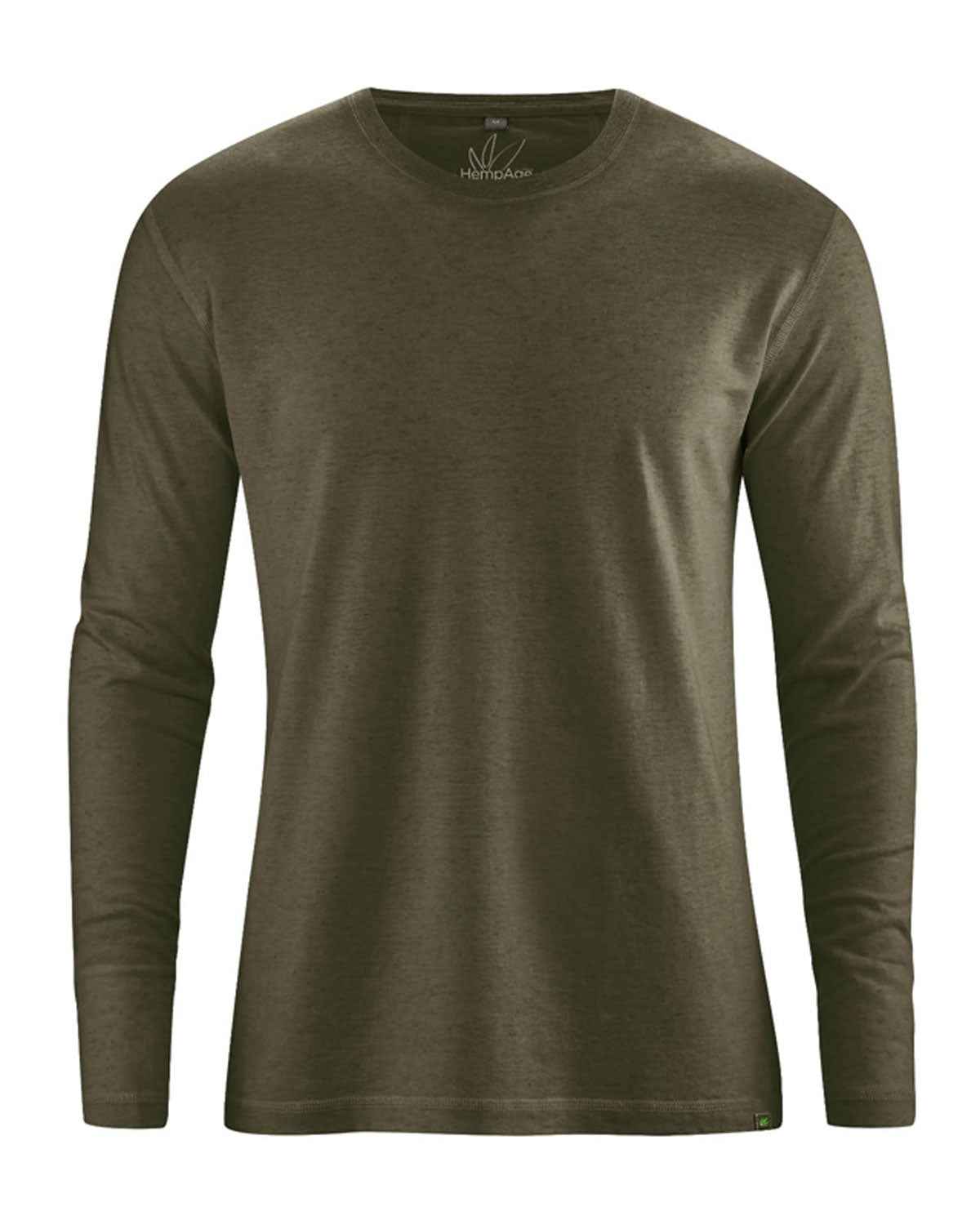 Hempage Herren Basic Shirt Hanf Bio Baumwolle