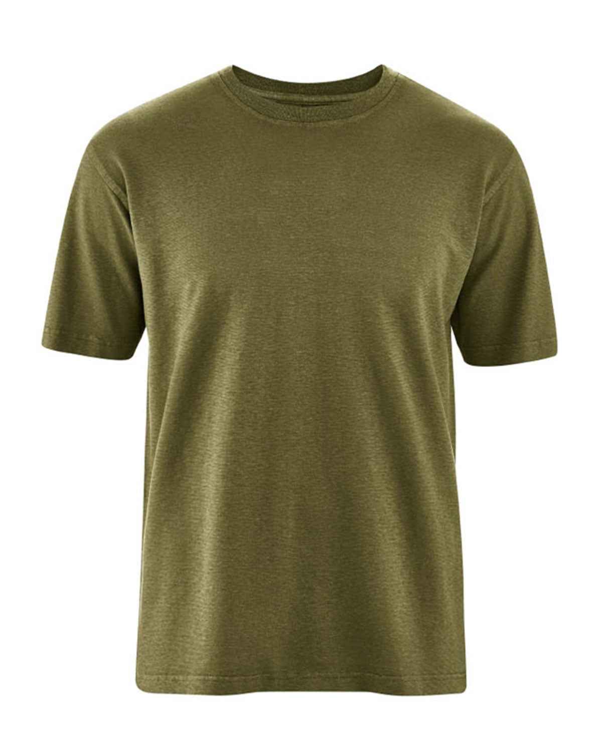 Hempage Herren T-Shirt Basic Hanf Bio Baumwolle